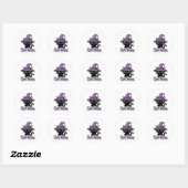 Cat Mom Black Cat Witch Hat Cute Sticker Cat Lover (Blatt)