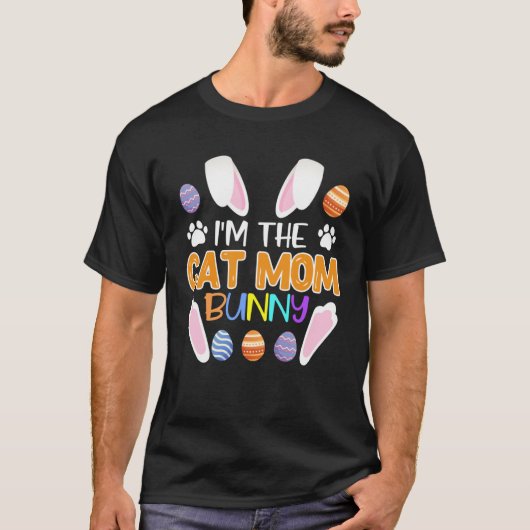 Cat  Mom Bunny Easter Bunny Catfans Mother T-Shirt (Vorderseite)