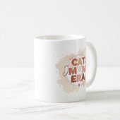 Cat Mom Era Trendy Mug Kaffeetasse (VorderseiteRechts)