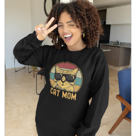 Cat Mom Funny Cat Lovers Sweatshirt