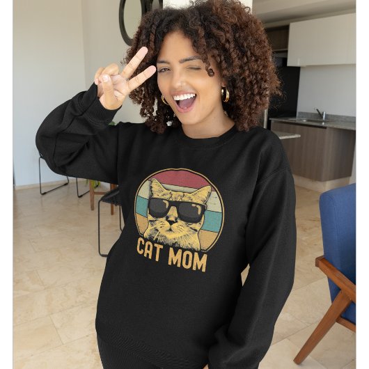 Cat Mom Funny Cat Lovers Sweatshirt