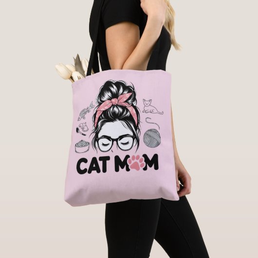 "Cat Mom" Funny Cute Cat Lover Women Tasche (Von Nahem)