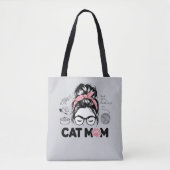 "Cat Mom" Funny Cute Cat Lover Women Tasche (Vorderseite)