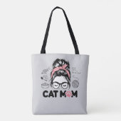 "Cat Mom" Funny Cute Cat Lover Women Tasche (Rückseite)