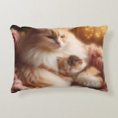 Cat Mom Kitten Pillow – Cute Mother’s Day Gift Dekokissen (Vorderseite)