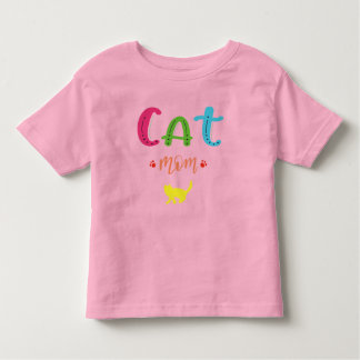 Cat mom kleinkind t-shirt