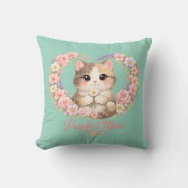 Cat Mom Mother's Day  Kissen