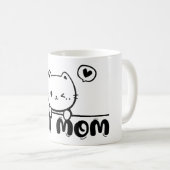cat mom mug funny gift lover cute mug kaffeetasse (VorderseiteRechts)
