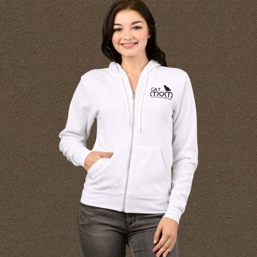 Cat Mom Pet Lover Funny Quote Cute Black And White Hoodie