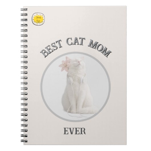 Cat Mom Photo  Notizblock (Vorderseite)
