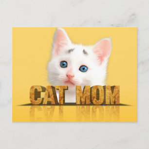 Cat Mom Shirt Katzenmama Katzenfrau KatzenLi Postkarte