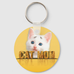 Cat Mom Shirt Katzenmama Katzenfrau KatzenLi Schlüsselanhänger