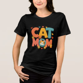 Cat Mom Shirt – Retro 70s Groovy Vintage Tee