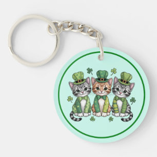 Cat Mom St. Patricks Day Design-47474 Kapuzenpullo Schlüsselanhänger