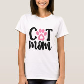 Cat Mom T-Shirt (Vorderseite)