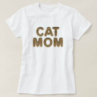 Cat Mom T - Shirt Cat Furrer Text