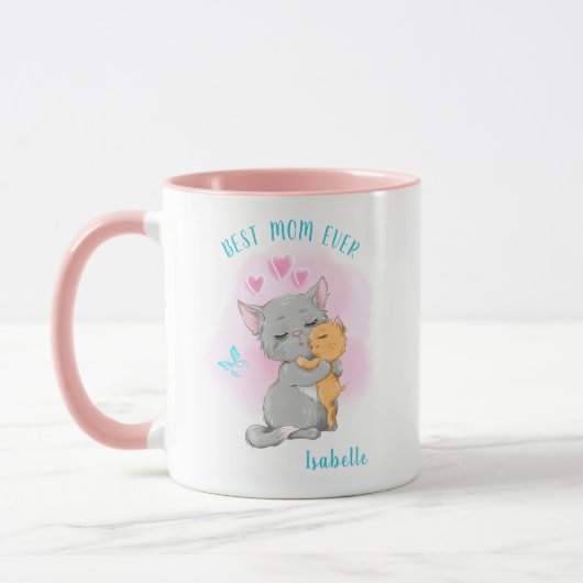 Cat Mom Tasse, Beste Mutter aller Zeiten, Mütter G Tasse (Links)