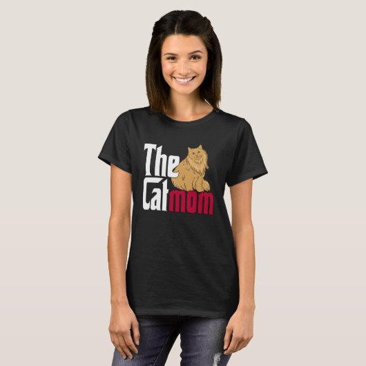 Cat Mom The Catmother Crazy Cat Mother Kitty Mommy T-Shirt (Vorne ganz)