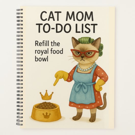 Cat Mom to do list  Planer (Vorderseite)