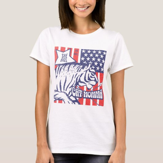 Cat Momma T - Shirt für kitty mütter Katzenliebhab (Vorderseite)