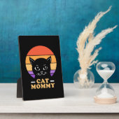 Cat Mommy Retro Vintag Fotoplatte (Seite)