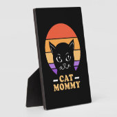 Cat Mommy Retro Vintag Fotoplatte (Seite)