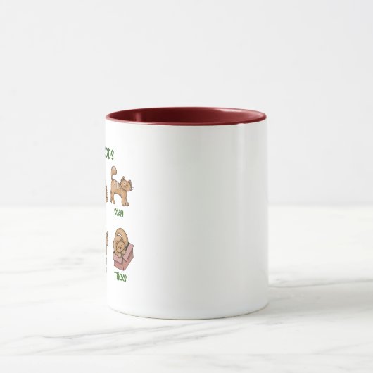 Cat Moods Pussy Cat Lady Lady Pet Funny Cat Mama Tasse (Zentrum)