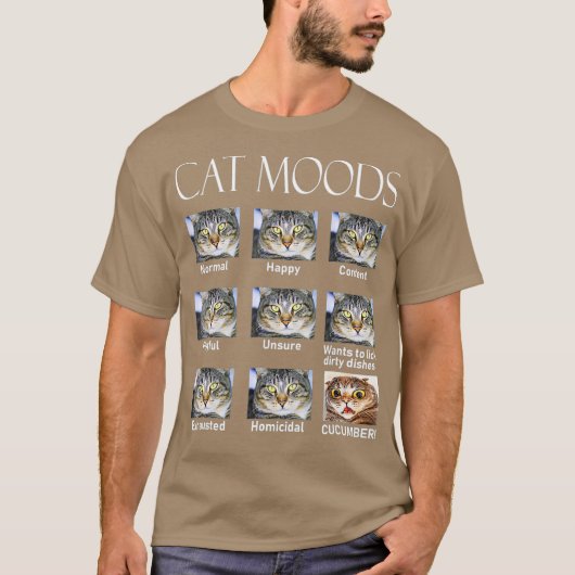 Cat Moods T-Shirt (Vorderseite)