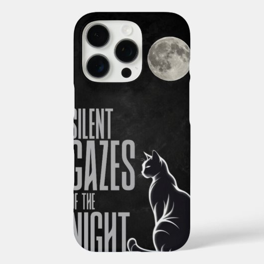 Cat & Moon Aesthetic iPhone Case" Case-Mate iPhone Hülle (Rückseite)
