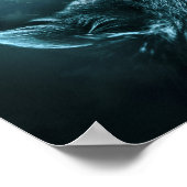 Cat Moon Fantasy Girl Poster (Ecke)