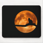 Cat Moon modern, farbenfroh und elegant anpassbar Mousepad (Vorne)