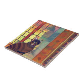 Cat moroccan mosaic abstrakt art brawn city kitty fliese (Seite)