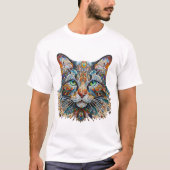 Cat Mosaic Art T-Shirt (Vorderseite)