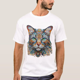 Cat Mosaic Art T-Shirt