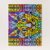 Cat Mosaic Challenge - fröhliche farbenfrohe Tiles Puzzle (Vertikal)