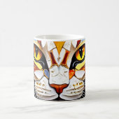 Cat Mosaic gesteinigtes Glas Design Coffee Tasse (Mittel)