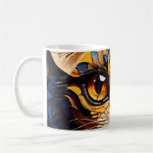 Cat Mosaic-Hartglas-Design Kaffeetasse (Links)