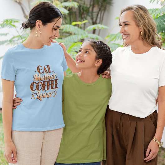 Cat Mother Coffee Lover T-Shirt