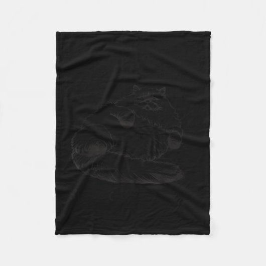 Cat Mother I Am But Skin And Bones  Fleecedecke (Vorderseite)