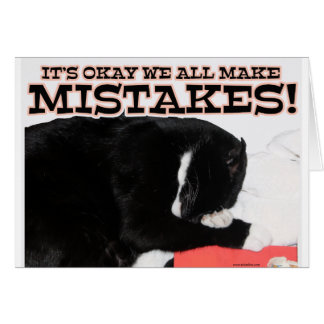 Cat Motivation Wir alle machen Fehler Foto