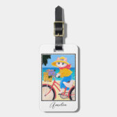 Cat Mouse Best Friends Bicycle Custom Gepäckanhänger (Vorderseite vertikal)