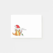Cat Mouse Christmas Funny Cartoon Niedlich Post-it Klebezettel (Vorderseite)