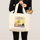 Cat & Mouse Dinnerware Funny Cartoon Geschenke & T Jumbo Stoffbeutel (Vorderseite (Produkt))