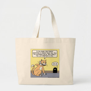 Cat & Mouse Dinnerware Funny Cartoon Geschenke & T Jumbo Stoffbeutel