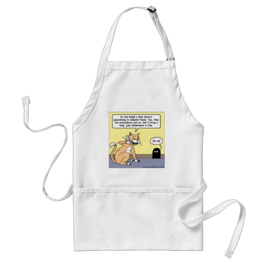 Cat & Mouse Dinnerware Funny Cartoon Geschenke & T Schürze (Vorne)