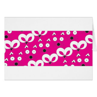 Cat Mouse Muster Hot Pink