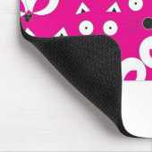 Cat Mouse Muster Hot Pink Mousepad (Ecke)