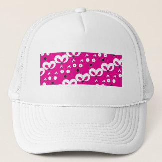 Cat Mouse Muster Hot Pink Truckerkappe
