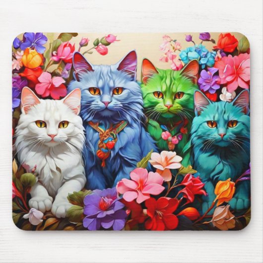 Cat Mouse Pad – Perfect Gift for Cat Lovers Mousepad (Vorne)