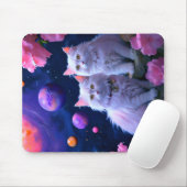 Cat Mouse Pad - Perfektes Geschenk für Katzen-Lieb Mousepad (Mit Mouse)